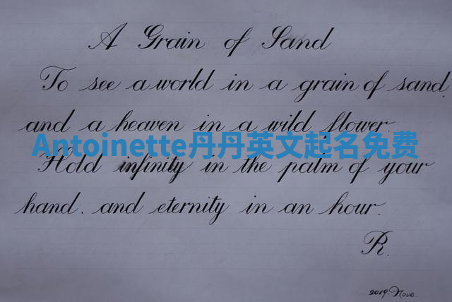 Antoinette丹丹英文起名免费 Antoinette丹丹英文起名免费