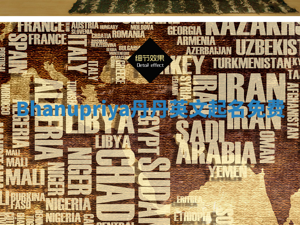 Bhanupriya丹丹英文起名免费