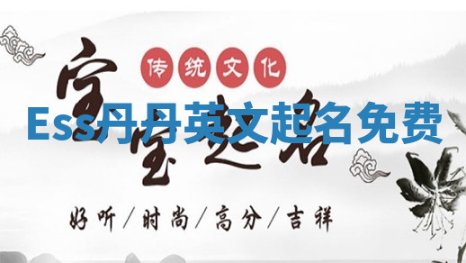 Ess丹丹英文起名免费