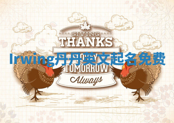 Irwing丹丹英文起名免费