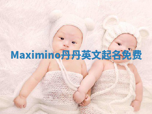 Maximino丹丹英文起名免费