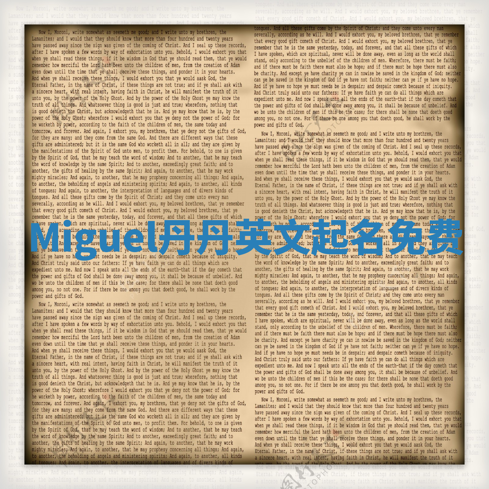 Miguel丹丹英文起名免费