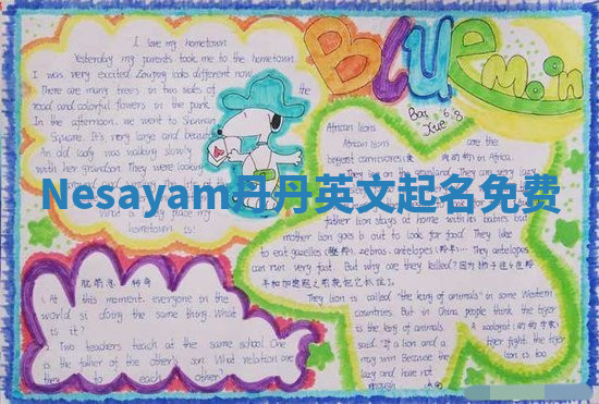 Nesayam丹丹英文起名免费