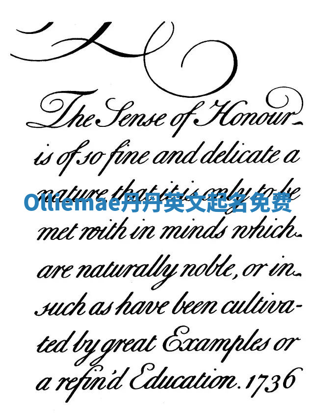 Olliemae丹丹英文起名免费