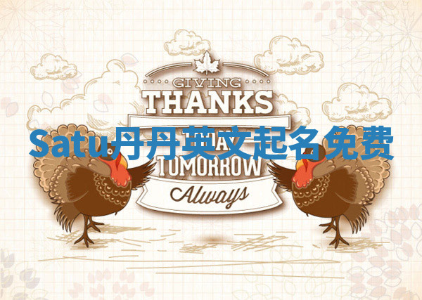 Satu丹丹英文起名免费 Satu丹丹英文起名免费