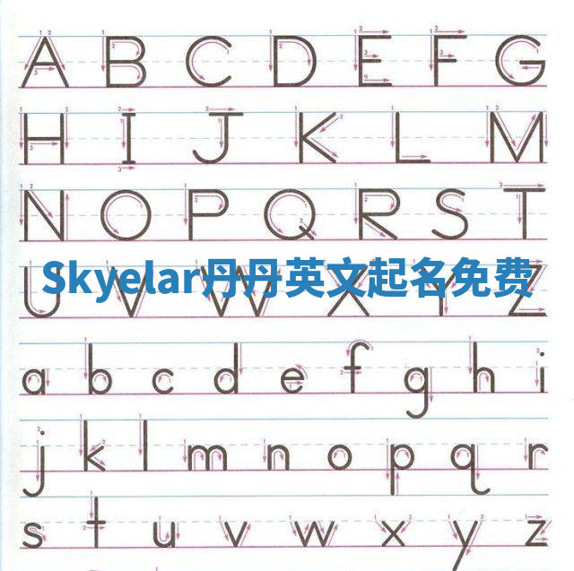 Skyelar丹丹英文起名免费