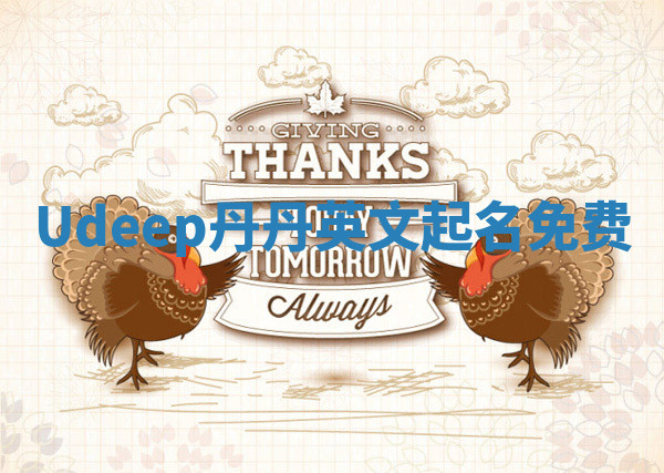 Udeep丹丹英文起名免费
