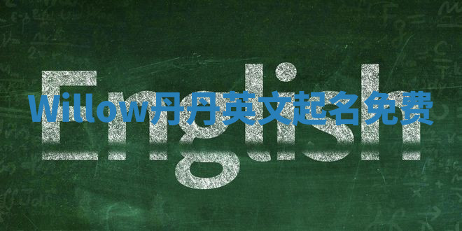 Willow丹丹英文起名免费