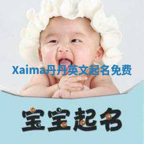 Xaima丹丹英文起名免费