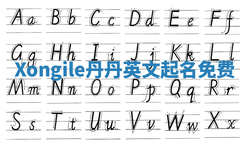 Xongile丹丹英文起名免费